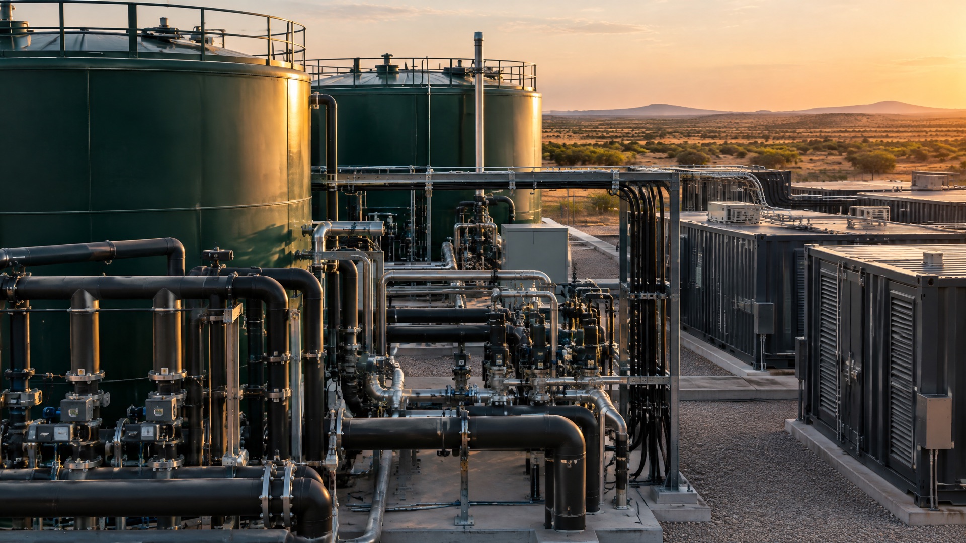 Vanadium flow battery tanks and power equipment